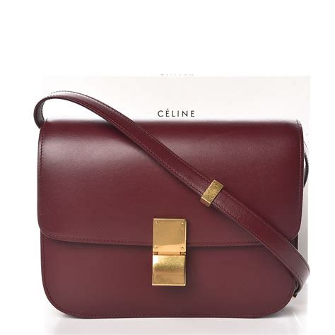 celine classic medium flap bag|CELINE Box Calfskin Medium Classic Box Flap Bag Zinc.